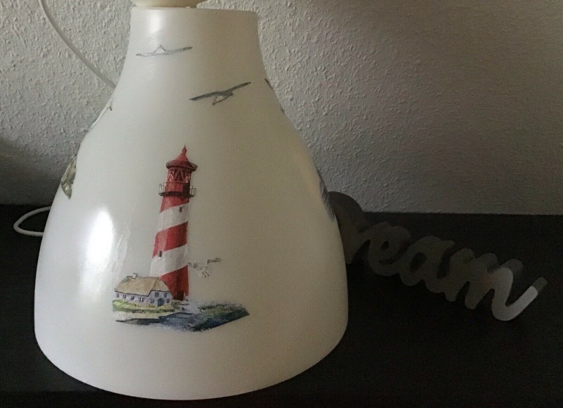  - Badlampe ♥ Deckenlampe ♥️ Einzigartig ♥️ Geschenk ♥ Vintage ♥ Unikat - Maritim