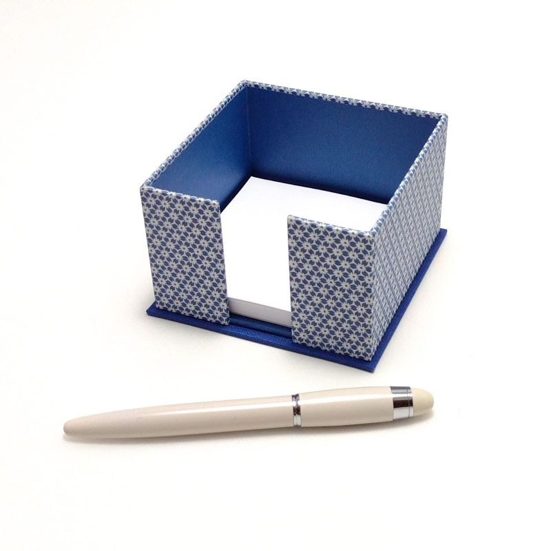  - Zettelkasten Zettelbox blau - Buchbinderhandwerk