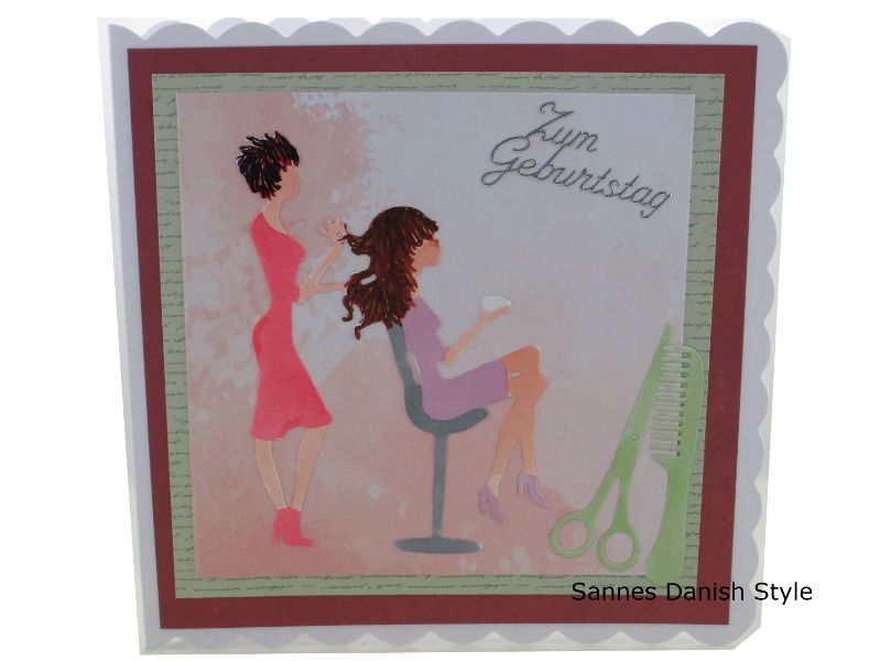  - Friseurbesuch Geburtstagskarte, 3D Grußkarte Friseur, Grußkarte Geldgeschenk, schnell bestellen, die Karte ist ca. 15 x 15 cm