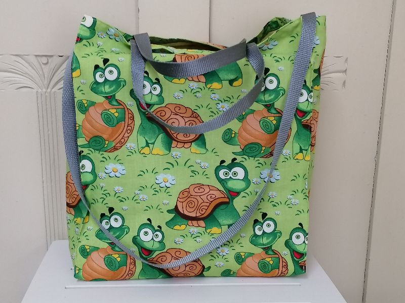 Einkaufstasche - Shopper - Stofftasche mit Schildkröten 