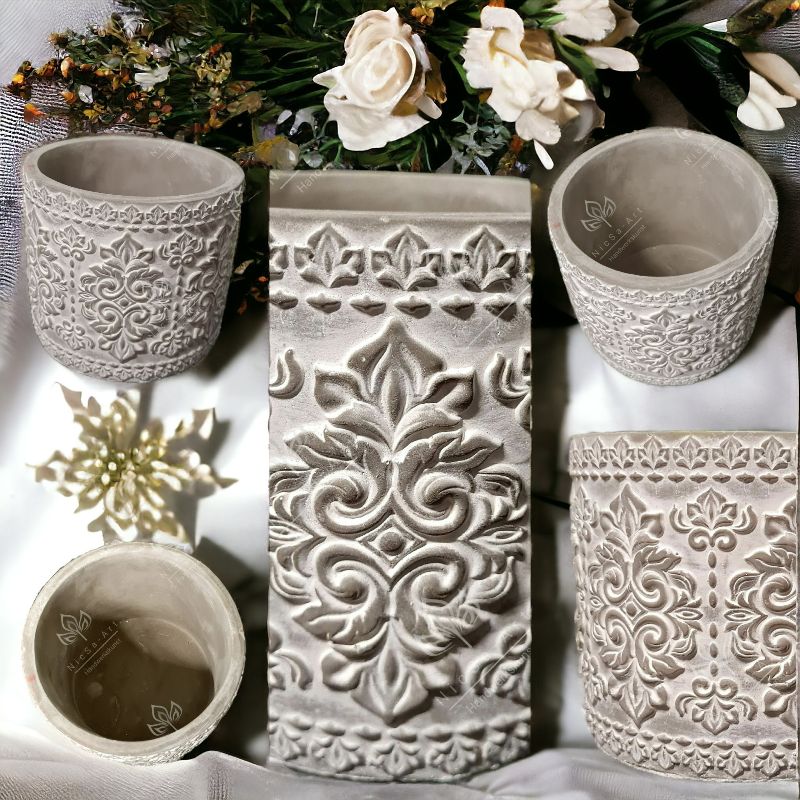  - Latexform Blumentopf Ornamente Mold Gießform - NicSa-Art NL000714