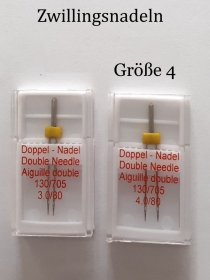 Zwillingsnadel Gr. 4 mm Twins Needle Nähnadeln Nähmaschine-Nadeln 