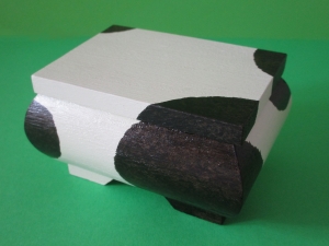 Trollkiste Schmuckkästchen -Panda- mit handgezeichnetem Geheimnis im Bauch Schatztruhe