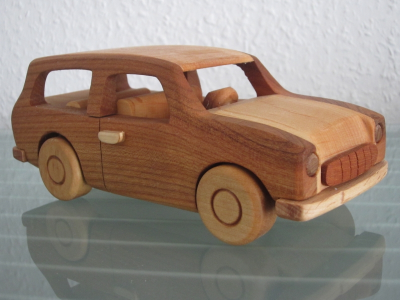  - Oldtimer  Kombi DDR Holz Auto Modellauto PKW Holzauto  