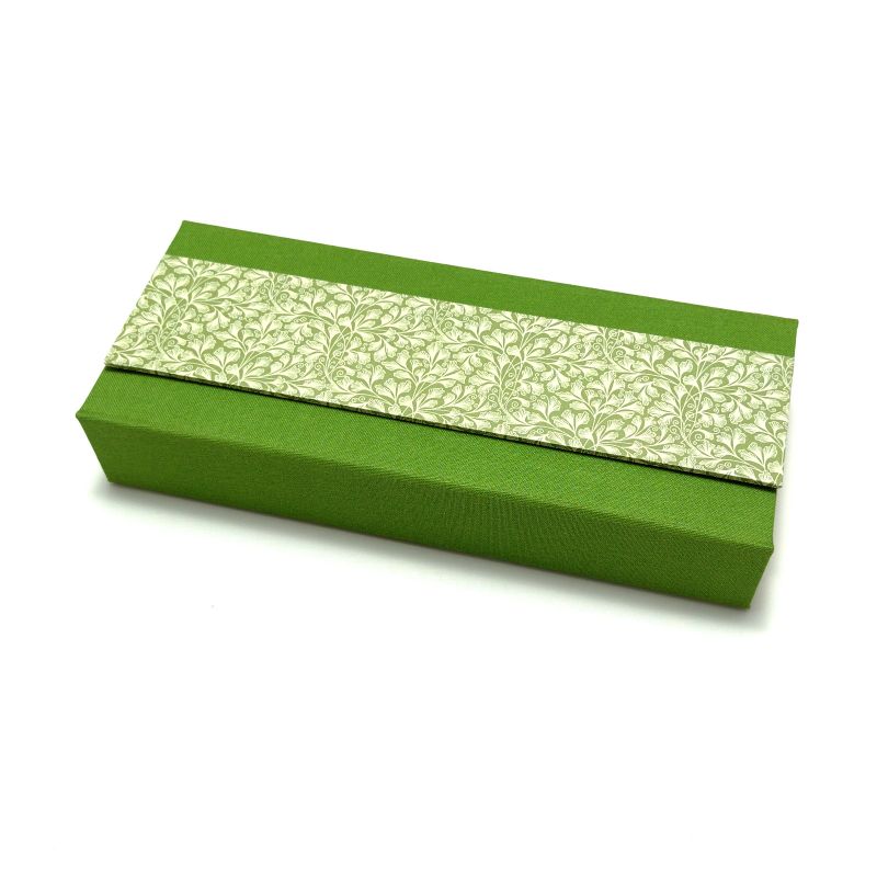  - Stiftschachtel Stiftbox Griffelkasten grün Buchbindehandwerk