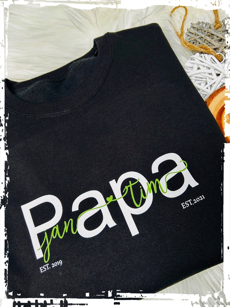  - kuschelweicher personalisierter Papa Sweater oder Hoody♥ 