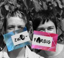 zweifarbig