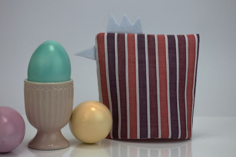  - Eierwärmer KÜKEN ♡ gestreifte Baumwolle in Pastelltönen ♡ auch eine tolle Dekoration ♡ nicht nur für Ostern
