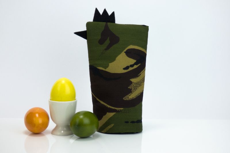  - Eierwärmer GENERAL ★ Schwarz ★ Camouflage Flecktarn ♡ auch eine tolle Dekoration ♡ nicht nur für Ostern