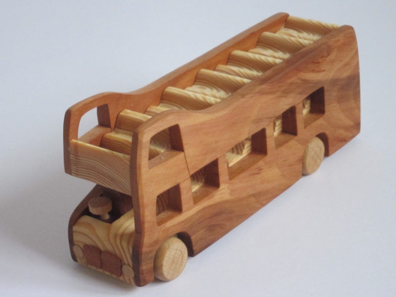  - Londoner Bus London Bus Bus Doppeldecker Sigtseeing Modellbus Holz 