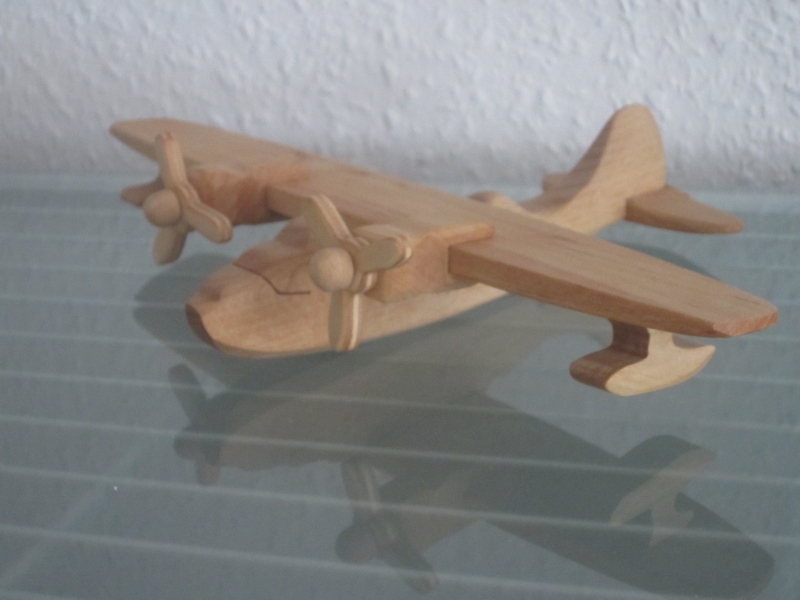  - Flugzeug Bomber Wasserflugzeug Flieger Modellflugzeug Oldtimer Passagierflugzeug Modell  2 Weltkrieg Holz