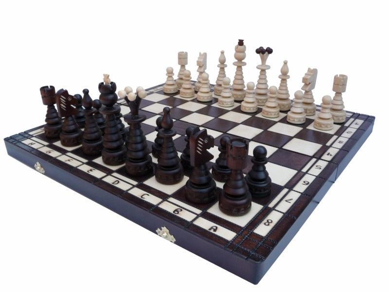  - Sehr edles Schach Schachspiel 50 x 50 cm NEU Holz