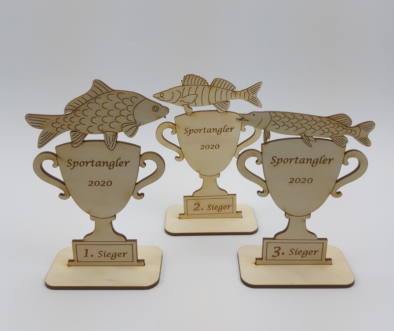  - Pokal Wettbewerb Fisch Karpfen Personalisiert Logo Angler Angeln fischen Stippen Ruhestand