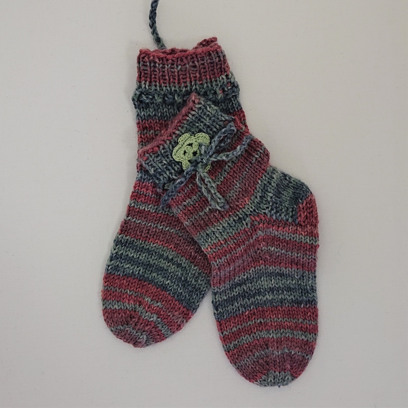  - Gestrickte dickere Socken für Kinder, Gr. 28/29 aus 6 fach Sockenwolle, Wollsocken, Kuschelsocken, handgestrickt von la piccola Antonella 