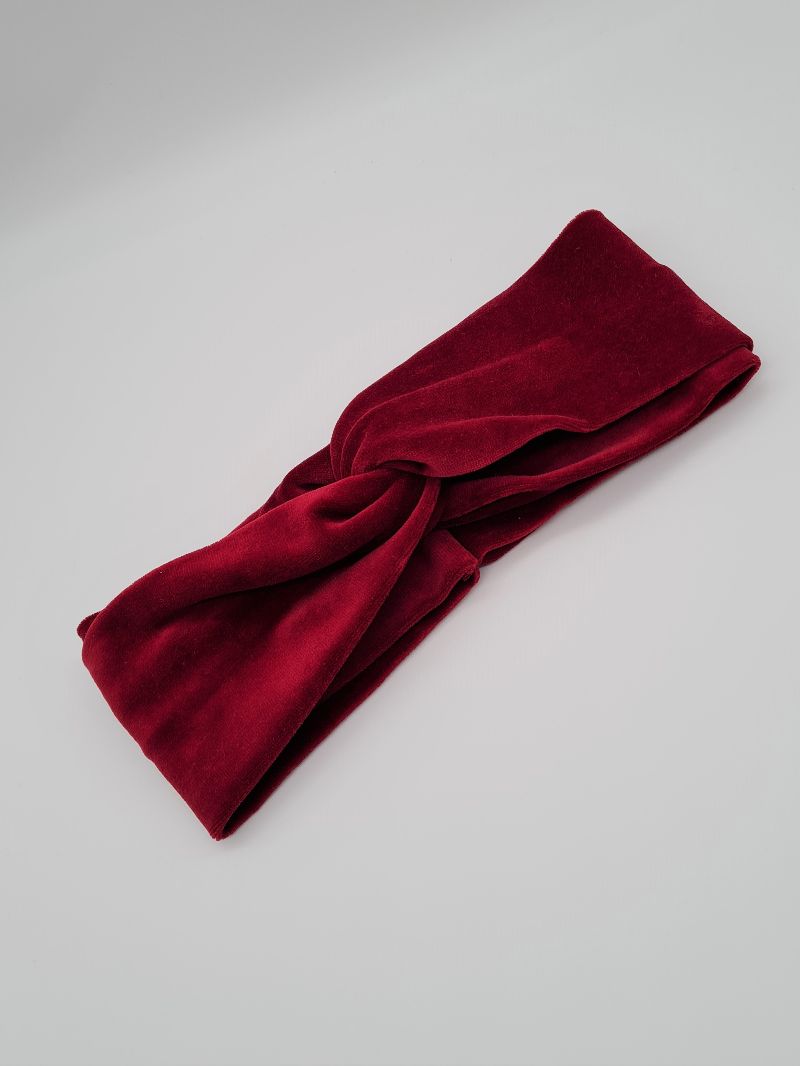 - Stirnband Nicki in rot, Knotenstirnband, Turbanstirnband, Bandeau, Haarband, handmade by la piccola Antonella