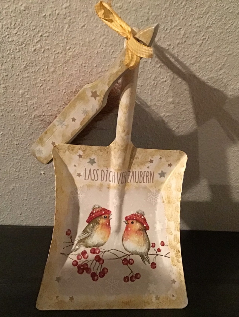  - Kehrbesen Set ♥ handmade ♥️ einzigartiges Geschenk ♥️ Unikat - Wintervögel