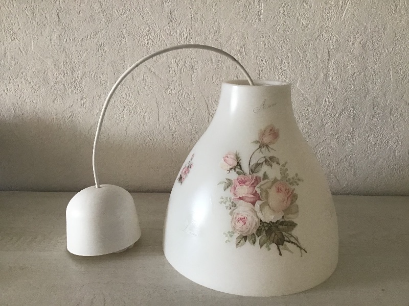  -  Deckenlampe ♥️ Einzigartig ♥️ Geschenk ♥ Vintage ♥  Unikat -  Rosen
