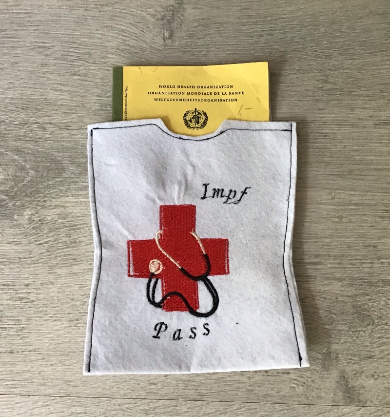  - Impfpassetui ❤️ Impfpasshülle ❤️ Geschenk ❤️ Einzigartig ❤️ Unikate - Rotes Kreuz