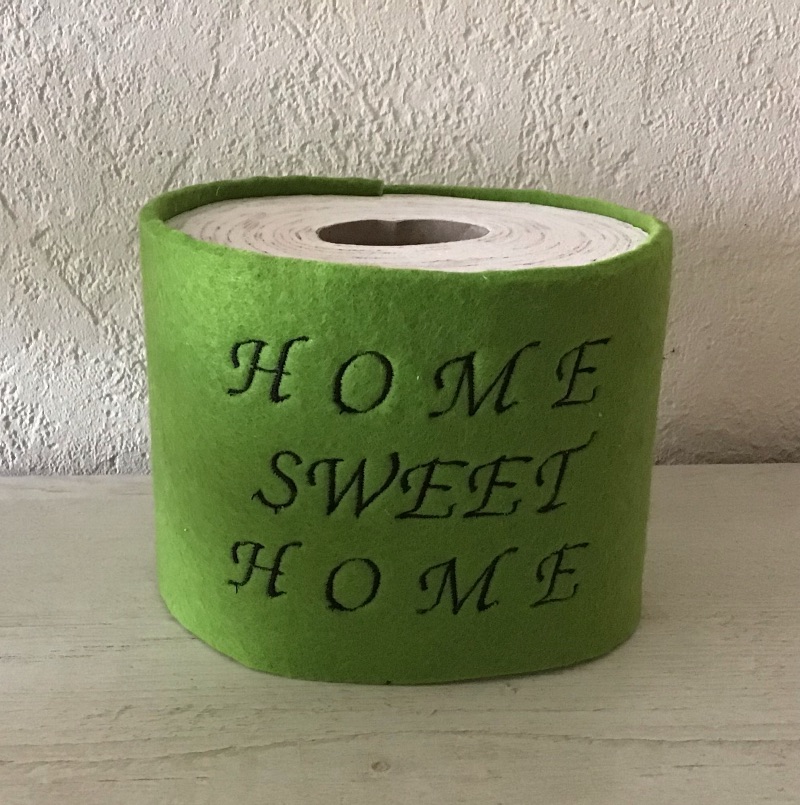  -  ToilettenpapierBanderole ❤️ KlopapierBanderole ❤️ Freche Sprüche ❤️ Geschenk  ❤️ Unikat - Home sweet Home