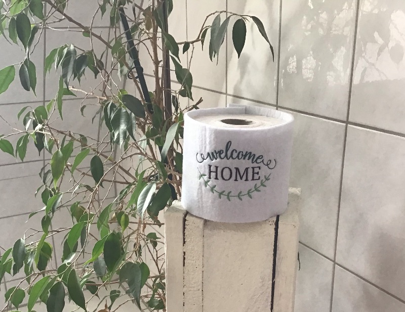  -  ToilettenpapierBanderole ❤️ KlopapierBanderole ❤️ Freche Sprüche ❤️ Geschenk  ❤️ Unikat - welcome Home