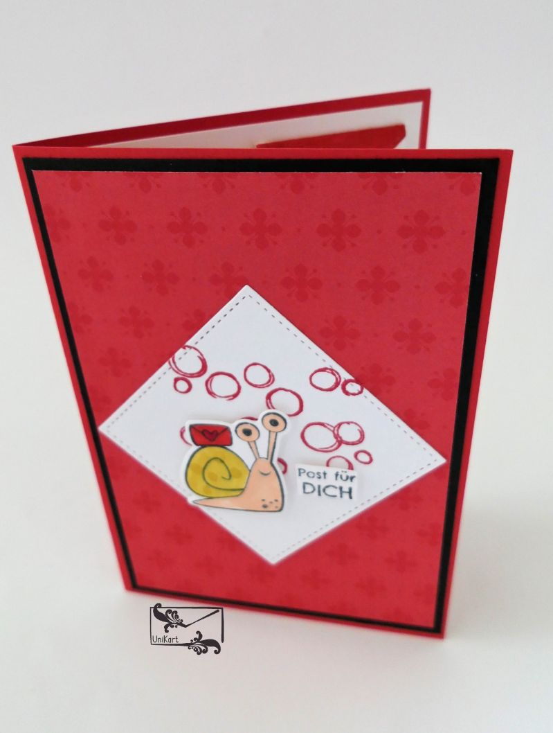  - 3D Kinder Glückwunschkarte Geburtstagskarte Handgefertigt mit Stampin Up Produkten  Rottöne