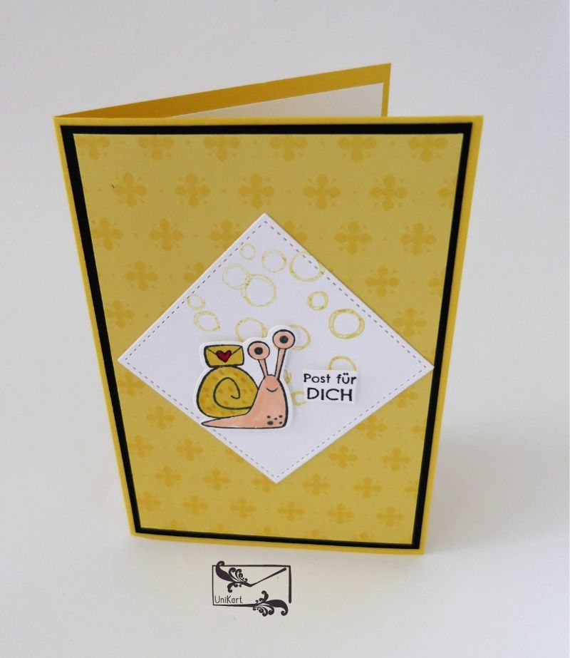  - 3D Kinder Glückwunschkarte Geburtstagskarte Handgefertigt mit Stampin Up Produkten Gelbtöne