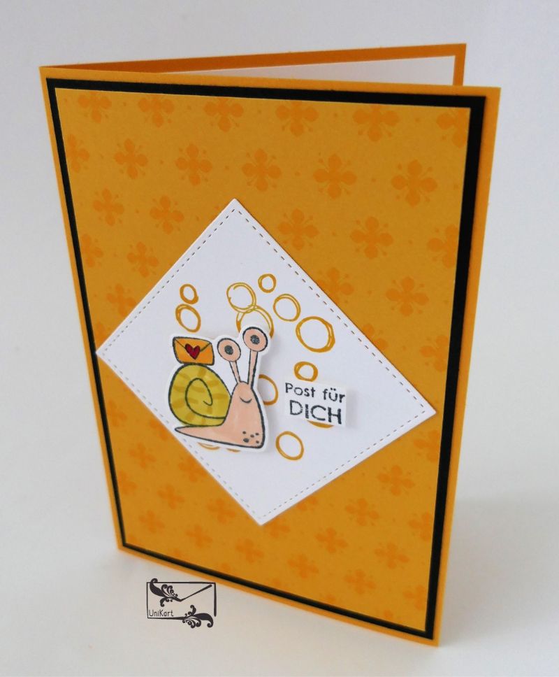  - 3D Kinder Glückwunschkarte Geburtstagskarte Handgefertigt mit Stampin Up Produkten  Orangetöne