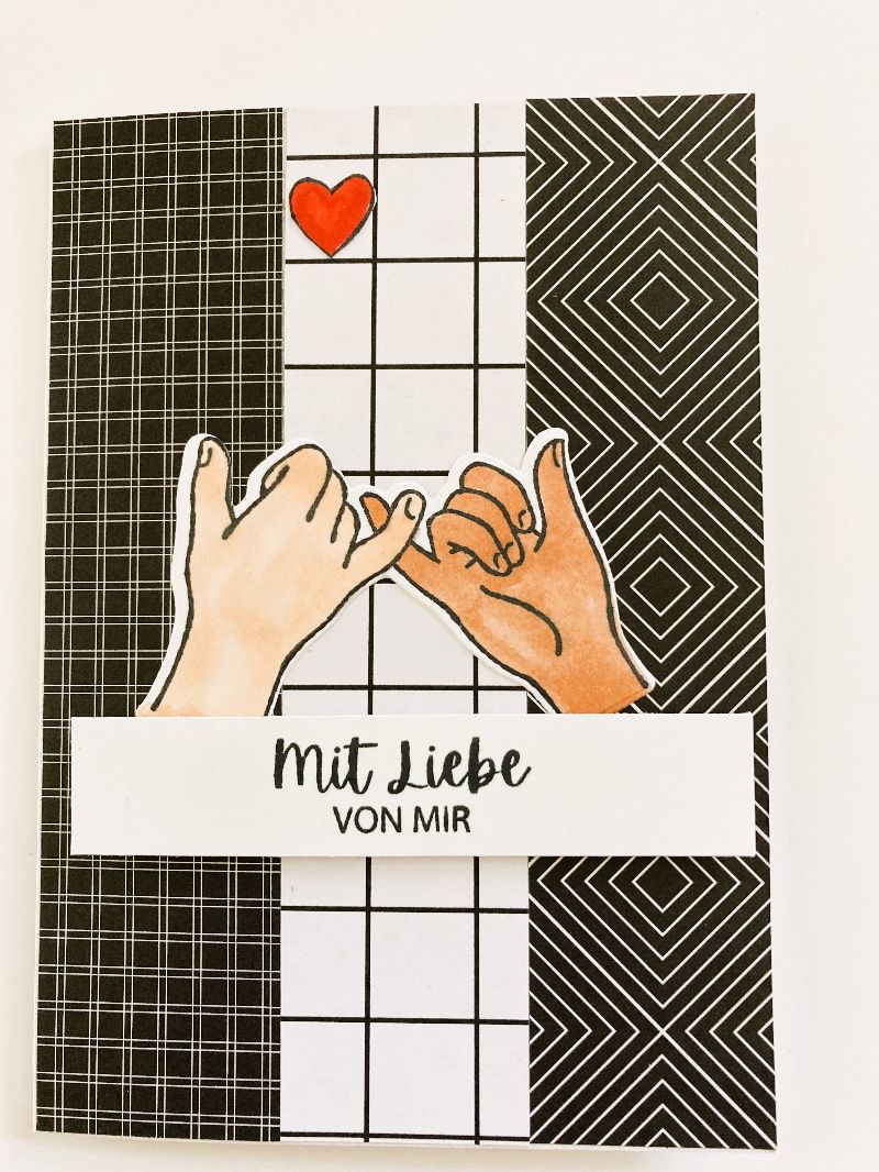  - 3D Valentinstag Liebeskarte Muttertag Grußkarte Handarbeit Stampin’Up