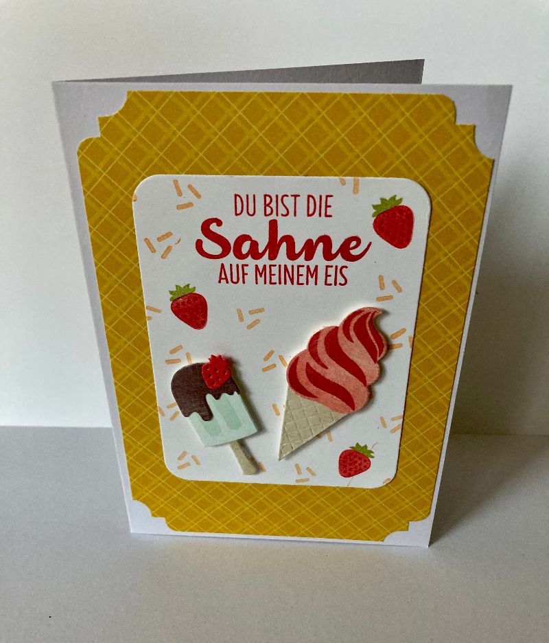  - 3D Valentinstag Liebeskarte Muttertag Grußkarte Handarbeit Stampin’Up