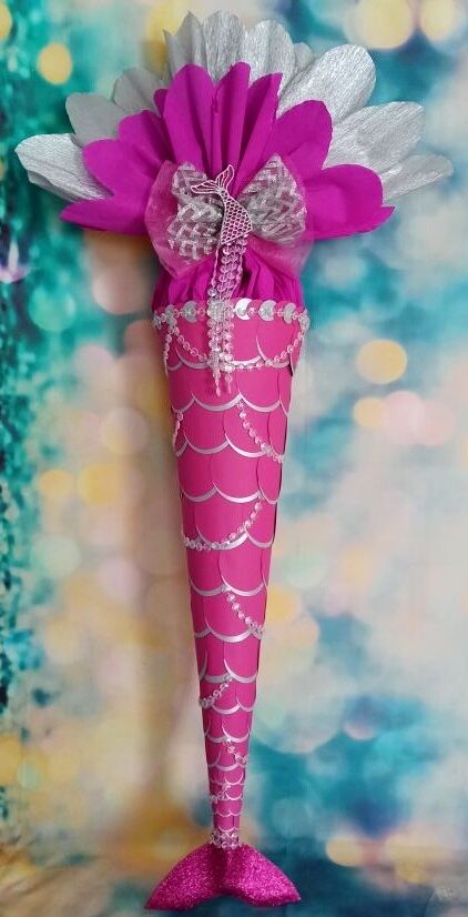  - 120 cm Schultüte Meerjungfrau  Zuckertüte Rohling für Mädchen 