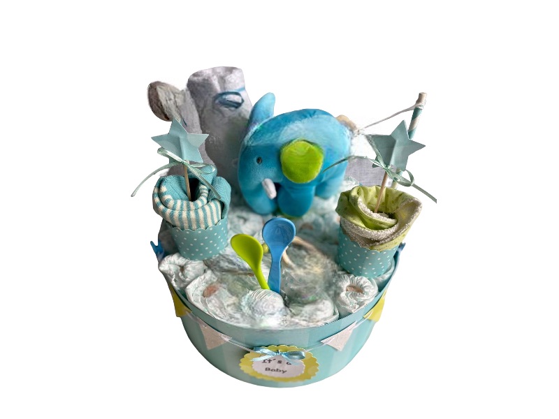  - Windeltorte Elefant Lemon türkis blau weiß personalisiert mit Name Geschenk Taufe Geburt Babyparty    (Kopie id: 100301478) (Kopie id: 100301479) (Kopie id: 100301480)