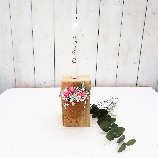  - Kerzenhalter Kerzenständer Holz Kerze Blumen Geschenk für Geburtstagsgeschenk (Kopie id: 100322948)