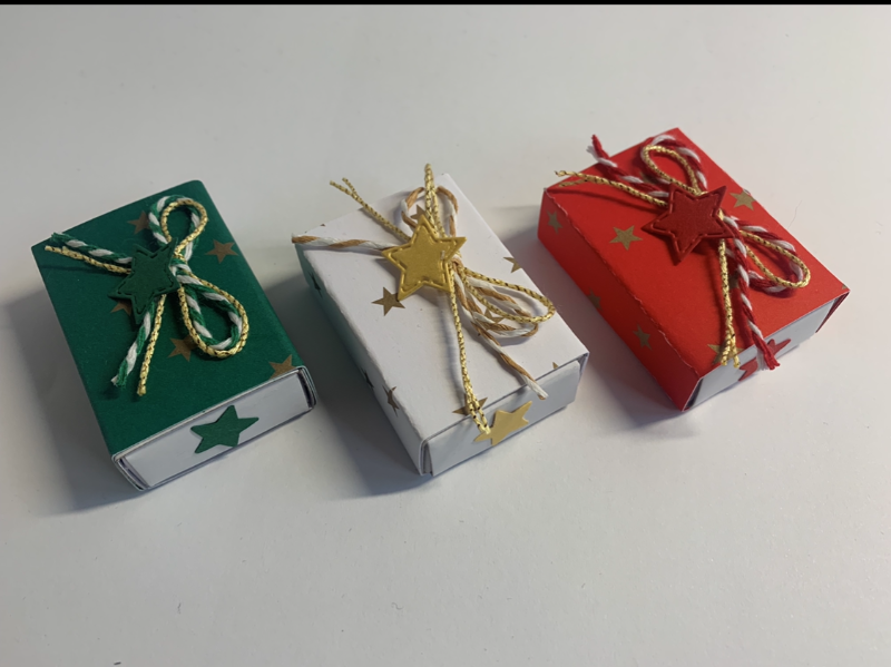  - Geschenkbox 2 Stern für Weihnachten für Geld- und Gutscheingeschenke 