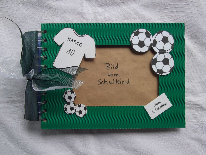  - Fotoalbum/Gästebuch Fußball, Einschulung, Schulanfang, Kindergeburtstag