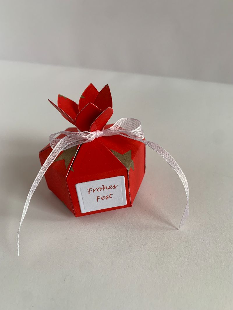  - Geschenkbox Stern 4 für Weihnachten für Geld- und Gutscheingeschenke oder kleine Süßigkeiten 
