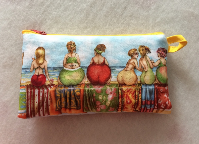  - Täschchen für allerlei Mädchenkram - Fruit Ladies am Strand
