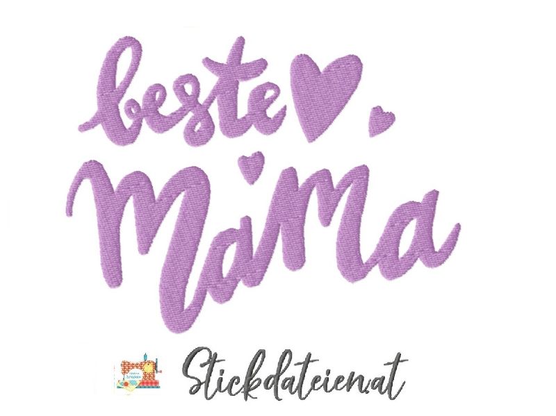  - MAMA-STICKDATEI, trendige Stickdatei, süße Stickdatei, beste Mama Stickdatei, Mama Love 3 Stickereien, digitale herunterladbare Dateien