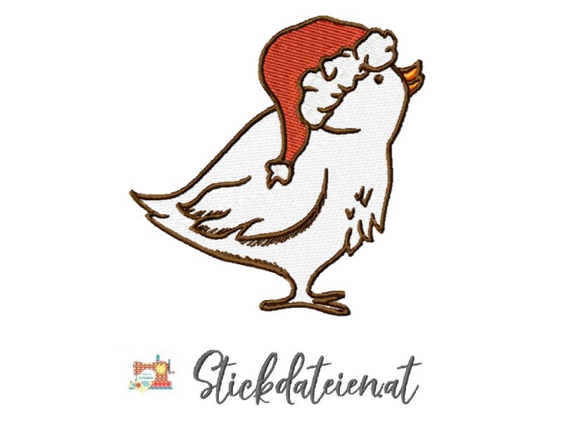 - Stickdatei Wintervogel, Stickvorlage Winterzeit, Maschinensticken Weihnachten, Sofortdownload Stickdatei 10x10, Vogel Stickdatei