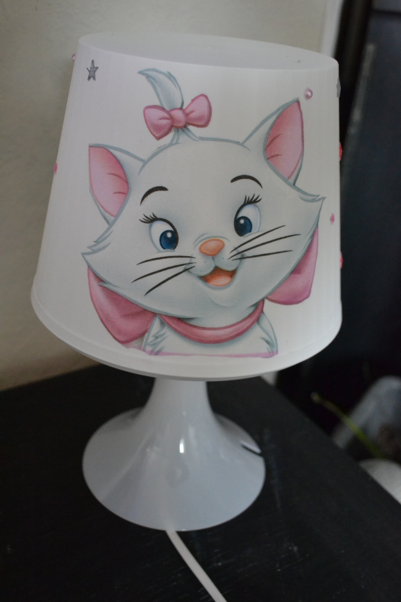  - Nachttischlampe Kinderlampe  Lampe Baby - Aristocats Katze