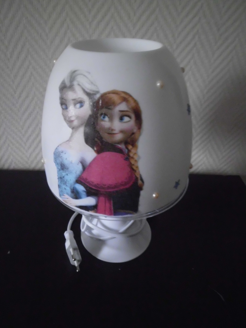  - Nachttischlampe Kinderlampe  Lampe Baby klein - Anna und ELsa