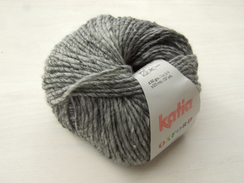  - schöne Tweedwolle von Katia Oxford Farbe 205 in grau