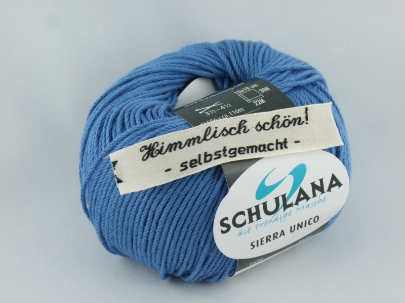  - sommerliches Baumwollgarn Sierra Unico mit Seide von Schulana in Farbe 45 blau
