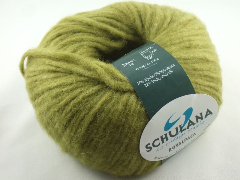  - schöne, flauschige Wolle Royalpaca von Schulana Farbe 22 in apfelgrün