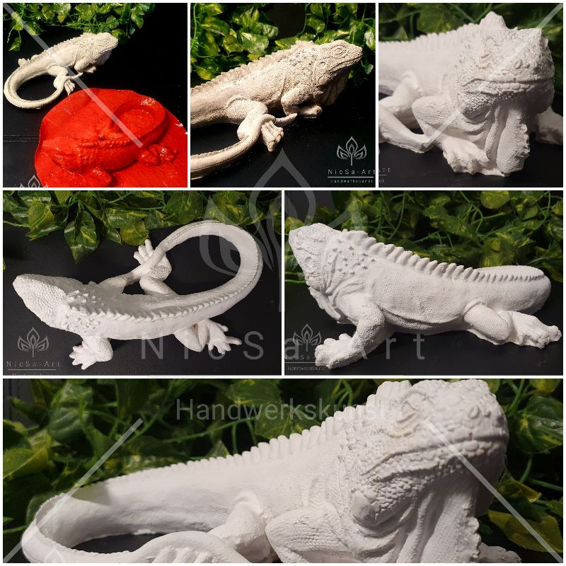  - Latexform Leguan No.1 Echse Reptil Gießform Mold - NicSa-Art NL000124