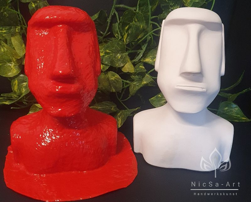  - Latexform Maori Kopf Skulptur Gießform Mold Figur - NL000830