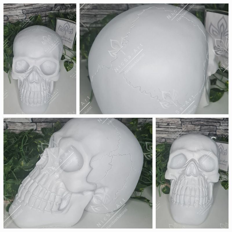  - Latexform Gießform Skull XXL Mold Schädel Totenkopf - NicSa-Art NL002423
