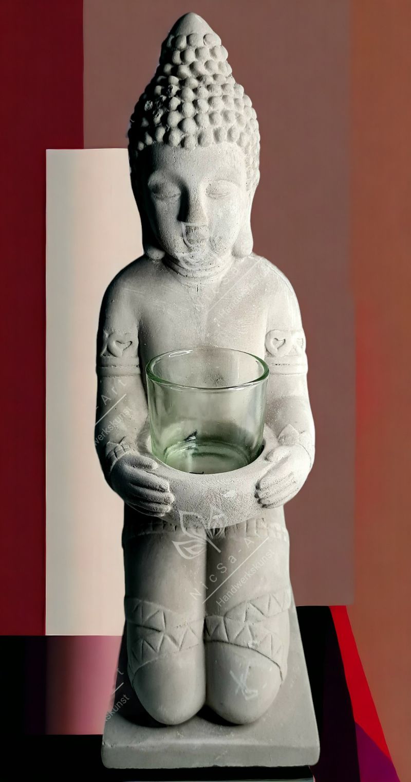  - Latexform Buddha Teelichthalter No.5 Mold Gießform - NicSa-Art NL001275