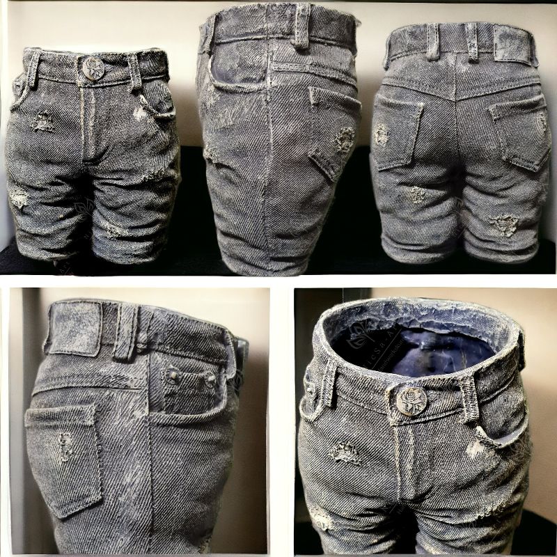  - Latexform Pflanztopf Jeanshose Jeans Hose Pants Mold Gießform - NicSa-Art NL000664