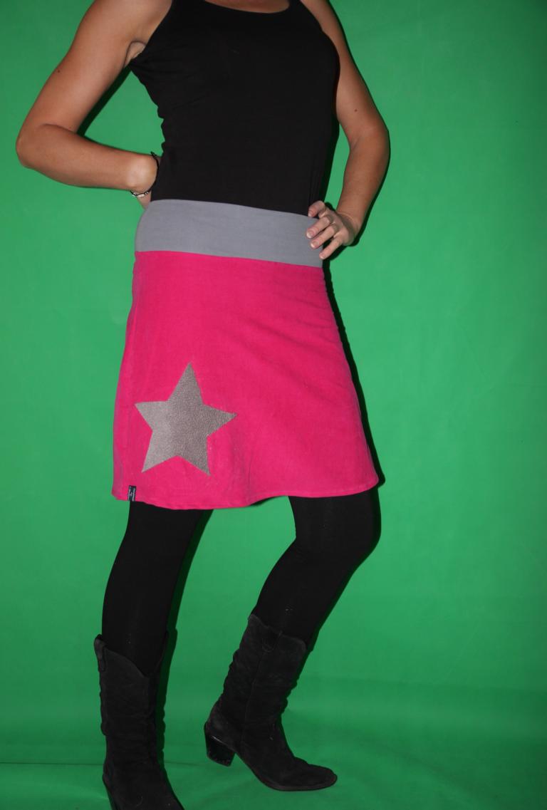  - Cord Rock A- Form pinker Cordrock Stern skirt star