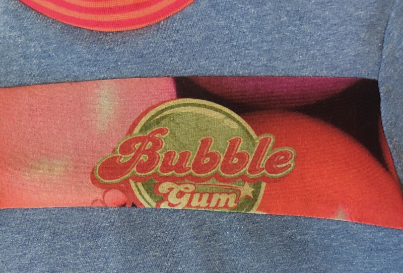  - Kinderpullover Pulli Größe 104 Unikat Bubblegum Kaugummi Baumwoll Jersey